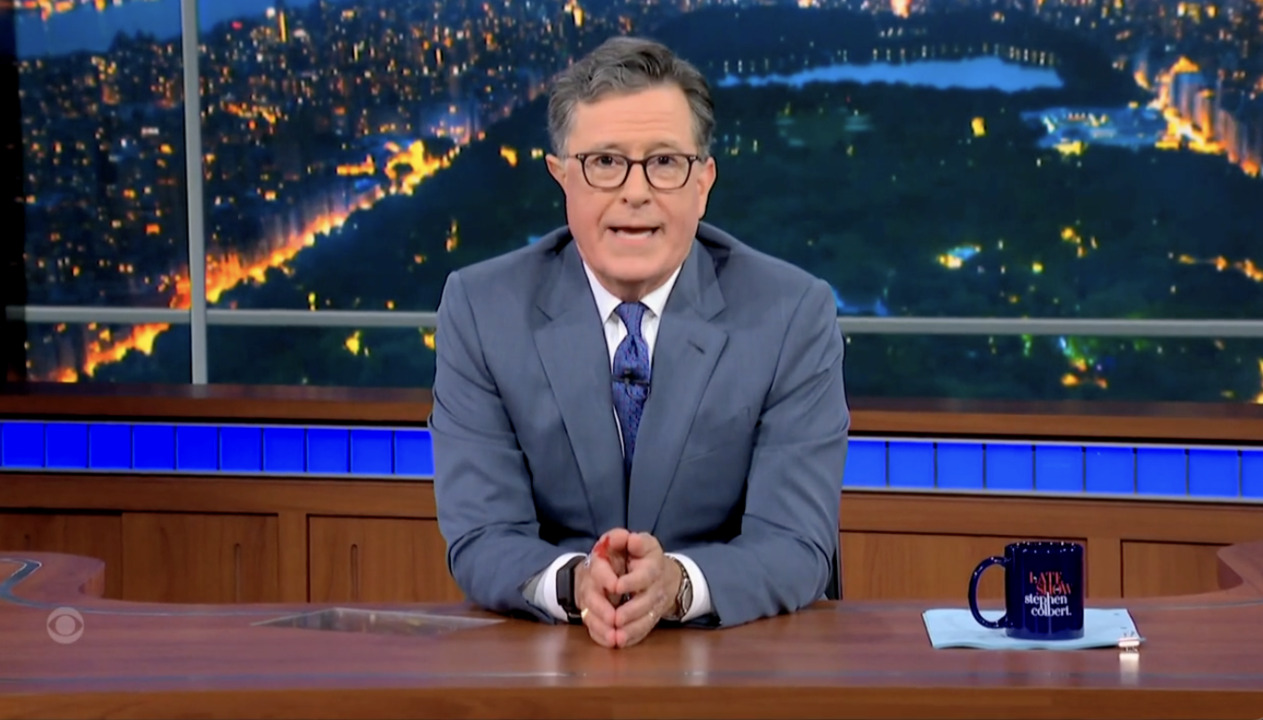 Stephen Colbert tells audience that 'Late Show' has been canceled