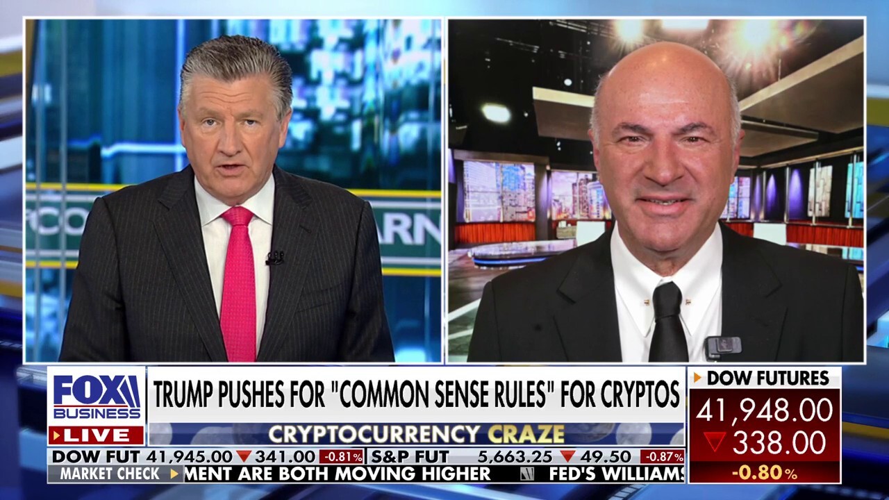 O'Leary Ventures Chairman Kevin O'Leary gives his outlook for cryptocurrency under the Trump administration and reacts to a Treasury Department special advisor commenting on the problems within the IRS.